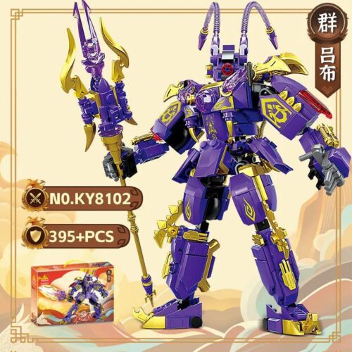 Bộ lắp ghép Lữ Bố Ma Thuật Tam Quốc KAZI KY8102, đồ chơi mô hình Robot Lữ Bố giá tốt cho con trai 8 tuổi, thiết kế tinh xảo, màu sắc ấn tượng.