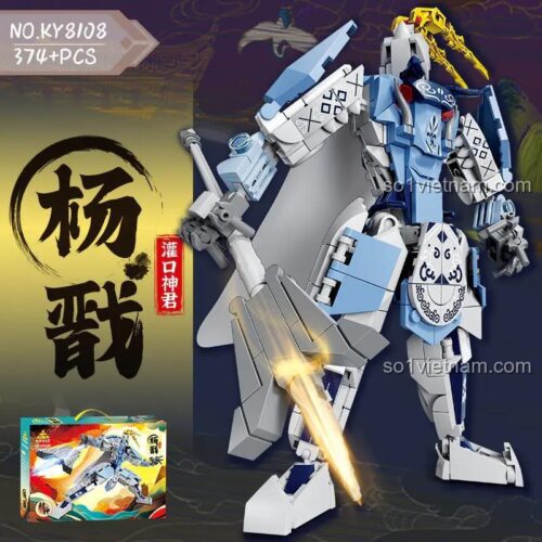 Mô hình Mecha Dương Tiễn KAZI KY8108 sau khi lắp ráp, 374 chi tiết