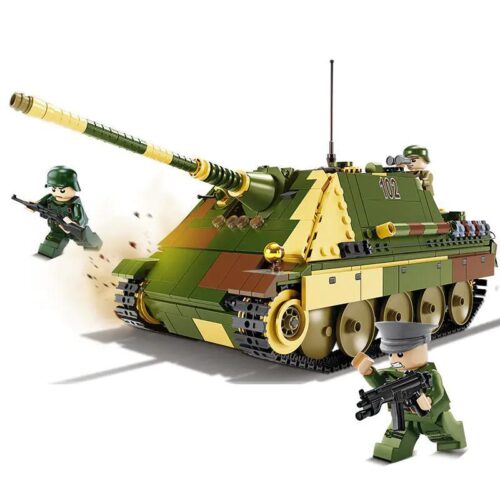 Bộ đồ chơi xe tăng săn lùng báo săn G2 KAZI KY82061, mô hình xe tăng chiến đấu chi tiết, có minifigures, phù hợp cho bé trai 8 tuổi