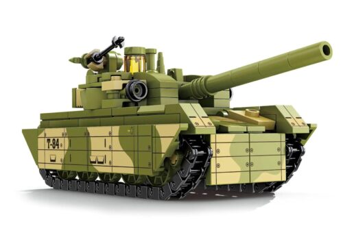 Bộ lắp ghép Xe Tăng T-84 KAZI KY84145, đồ chơi mô hình quân sự cho bé trai 6 tuổi, giá tốt