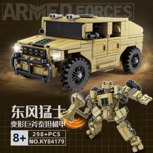 KAZI KY84179 Xe Jeep Quân Sự Biến Hình Robot Titan, Robot Titan Biến Hình, Xe Jeep Quân Đội Biến Hình, Robot Chiến Đấu Biến Hình, Mô hình Xe Jeep Quân Sự, Mô hình Robot Titan, Xe Jeep Biến Hình, Robot Biến Hình, Xe Jeep Quân Đội, Robot Titan, 298 mảnh, đồ chơi giáo dục, đồ chơi sáng tạo, giá tốt
