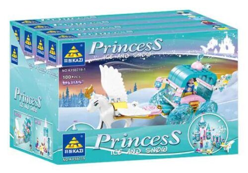 Hộp trưng bày bộ lắp ghép KAZI KY98719 Công Chúa Băng Giá, đồ chơi giá rẻ cho bé gái 6 tuổi.