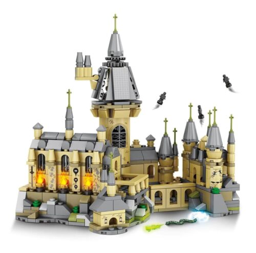 Bộ lắp ghép Lâu đài Phép thuật Đêm tối KAZI KY98726 có đèn LED, 664 chi tiết, 4 minifigures, giá tốt cho trẻ 6 tuổi