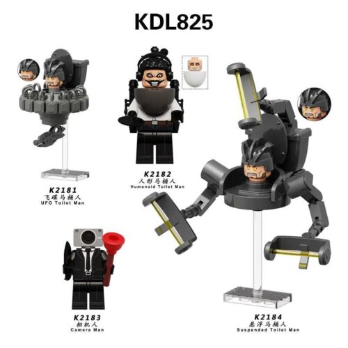 Mô hình Skibidi Toilet KDL K2184 Suspended Toilet Man, đồ chơi lắp ghép cho bé trai 14 tuổi, nhân vật Skibidi Toilet có khả năng lơ lửng độc đáo, giá tốt
