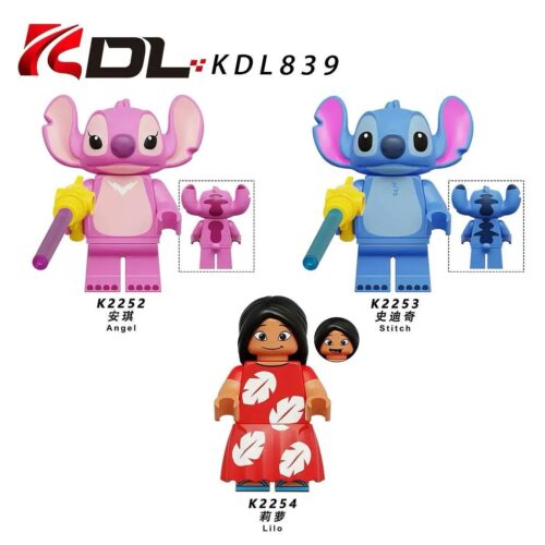 Bộ lắp ghép KDL K2253 Stitch đáng yêu, đồ chơi mô hình nhân vật Stitch trong Lilo & Stitch, tương thích LEGO® cho bé trai bé gái 6 tuổi giá rẻ