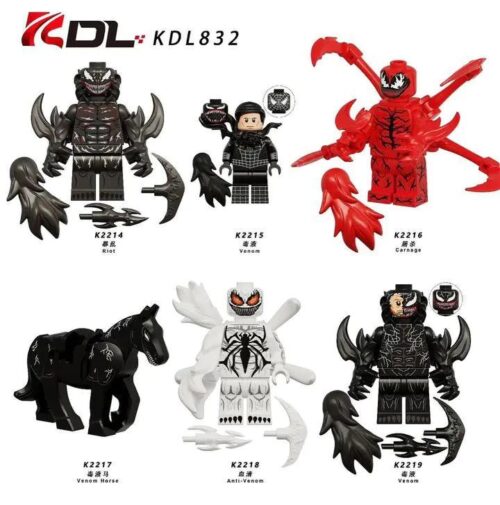 Bộ đồ chơi KDL KDL832 Bộ 6 Minifigures Venom Symbiote chất lượng cao, giá tốt cho bé trai 6 tuổi, phát triển tư duy sáng tạo.