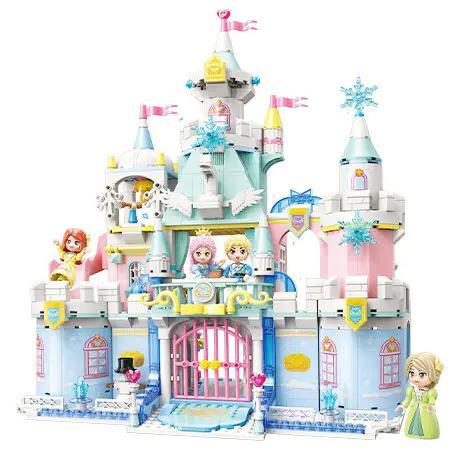 Keeppley 36017 Lâu Đài Băng Giá Mộng Mơ Công Chúa bộ lắp ghép cho bé gái 6 tuổi