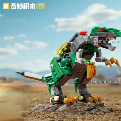 Mô hình khủng long máy móc từ Keeppley 42115 Bộ Lắp Ghép Máy Móc Khủng Long 3 In 1