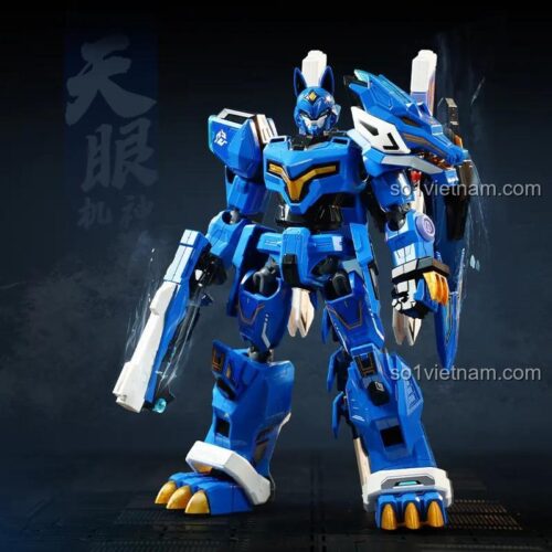 Robot Thiên Nhãn Cơ Thần Keeppley 81009 với hiệu ứng ánh sáng, đồ chơi mô hình cho bé trai 6 tuổi
