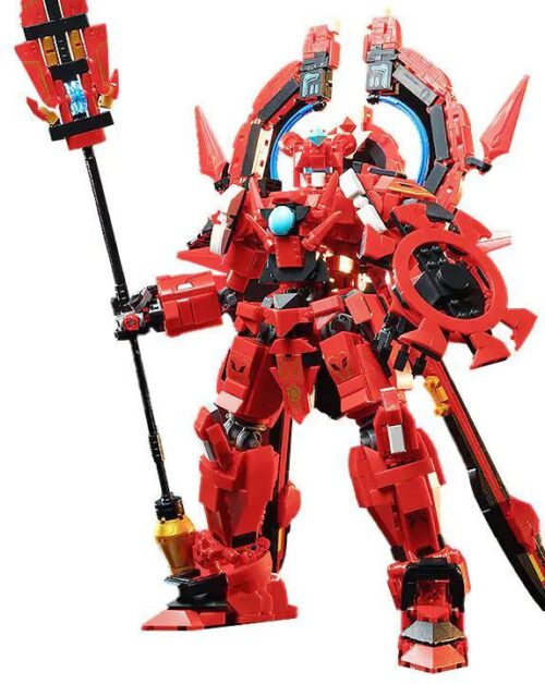 Robot Hỏa Liên Cơ Thần Keeppley 81012, bộ đồ chơi lắp ráp 1468 mảnh, màu đỏ đen trắng, phù hợp cho bé trai 8 tuổi