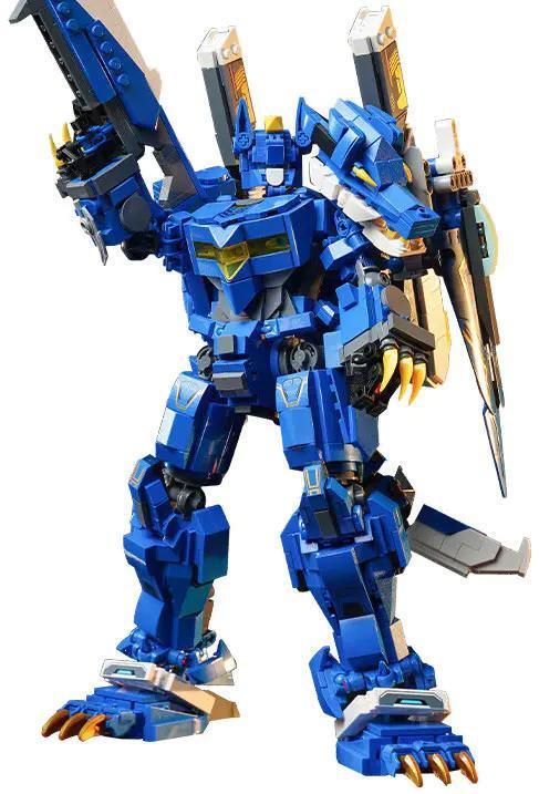 Robot Thiên Nhãn Cơ Thần Keeppley 81013 màu xanh dương, vàng, trắng, mô hình lắp ghép 1433 mảnh, đồ chơi xây dựng cho bé trai 8 tuổi
