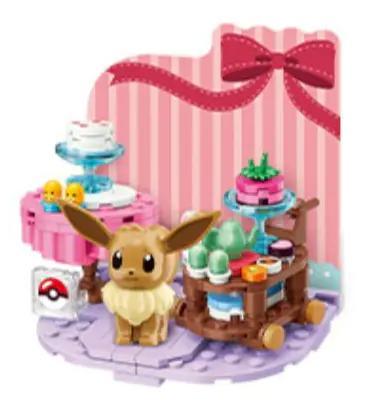 Bộ lắp ghép Pokémon Eevee Keeppley K20227: Thời Gian Nướng Bánh, mô hình Eevee dễ thương, giá tốt cho bé gái 6 tuổi