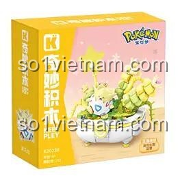 Hộp sản phẩm Keeppley K20238 Chậu cây Pokémon Togepi - Bộ lắp ghép đồ chơi sáng tạo cho bé