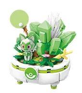 Hộp bộ lắp ghép Keeppley K20240 Chậu Cây Pokémon Sprigatito