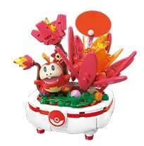 Chậu cây Pokémon Fuecoco Keeppley K20241, đồ chơi lắp ghép hình Fuecoco, mô hình chậu cây trang trí, quà tặng cho bé 6 tuổi