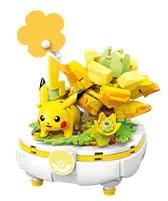 Chậu Cây Pikachu Pokémon Keeppley K20243, đồ chơi lắp ghép hình Pikachu dễ thương, mô hình trang trí độc đáo cho bé 6 tuổi