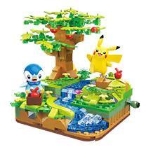 Bộ lắp ghép Keeppley K20244 Pokémon: Cảnh Sắc Bên Suối với Pikachu và Piplup, đồ chơi giáo dục cho bé 6 tuổi