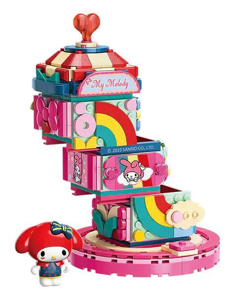 Bộ lắp ghép Keeppley K20824 Gánh xiếc Sanrio của nhân vật My Melody, đồ chơi mô hình cho bé gái 12 tuổi giá rẻ.