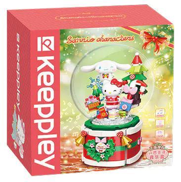 Bộ đồ chơi lắp ghép Keeppley K20836 Hộp nhạc Giáng Sinh Sanrio Characters giá tốt cho bé gái 8 tuổi