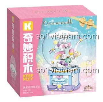 Hộp nhạc Cầu Vồng Cinnamoroll Keeppley K20837 - Hộp sản phẩm - Hộp nhạc Cầu Vồng - Hộp nhạc Cầu Vồng Lắp Ghép - Hộp nhạc Cầu Vồng 321 Mảnh