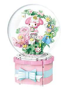 Bộ lắp ghép Keeppley K20838 Hộp nhạc My Melody, đồ chơi mô hình My Melody giá tốt cho bé gái 12 tuổi, hộp nhạc hoa Sanrio tiết kiệm.