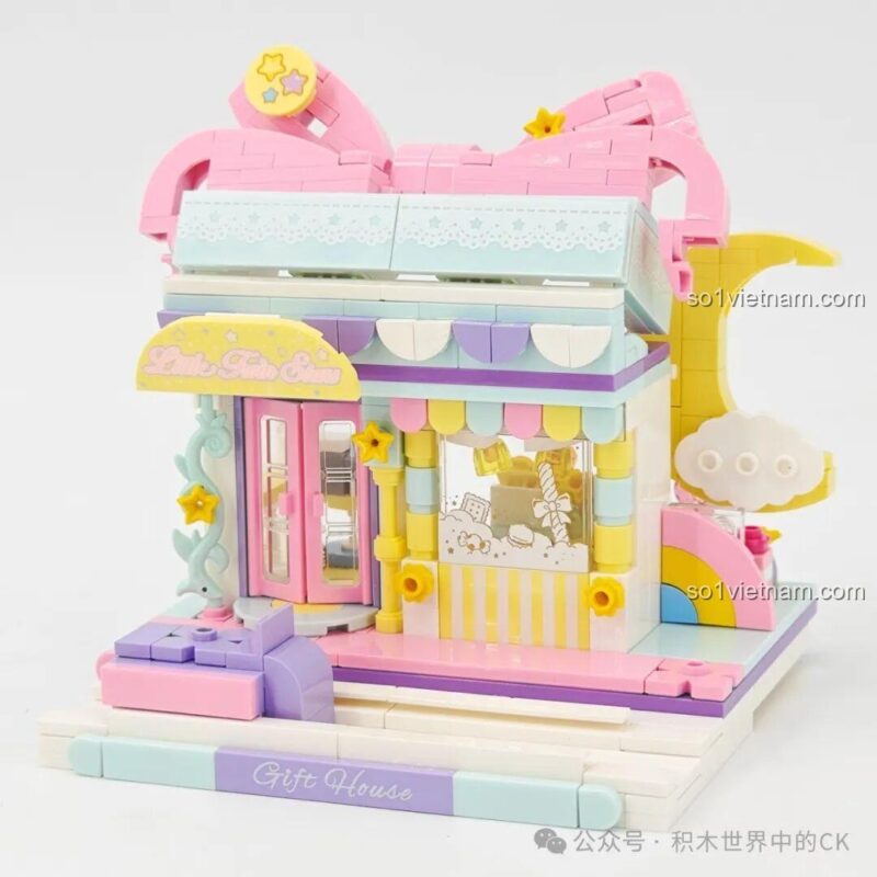 Chi tiết Bộ Lắp Ghép Little Twin Stars - Ngôi Nhà Quà Tặng Keeppley K20851