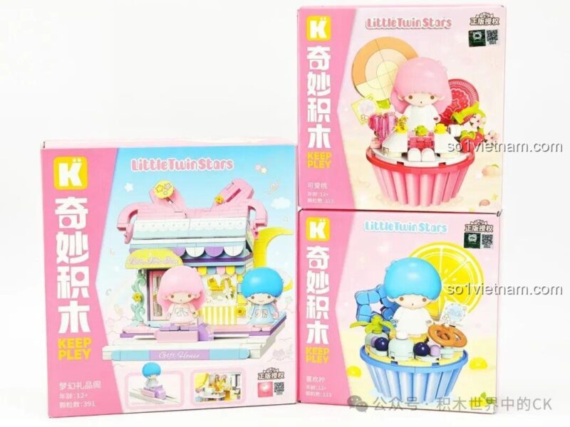 Chi tiết Bộ Lắp Ghép Little Twin Stars - Ngôi Nhà Quà Tặng Keeppley K20851