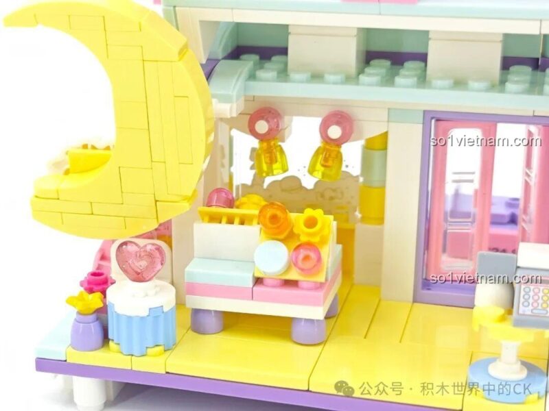 Chi tiết Bộ Lắp Ghép Little Twin Stars - Ngôi Nhà Quà Tặng Keeppley K20851