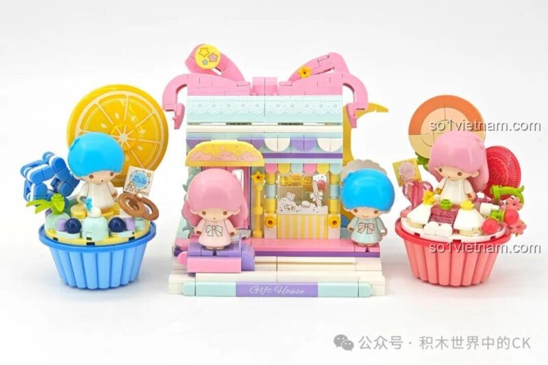 Chi tiết Bộ Lắp Ghép Little Twin Stars - Ngôi Nhà Quà Tặng Keeppley K20851