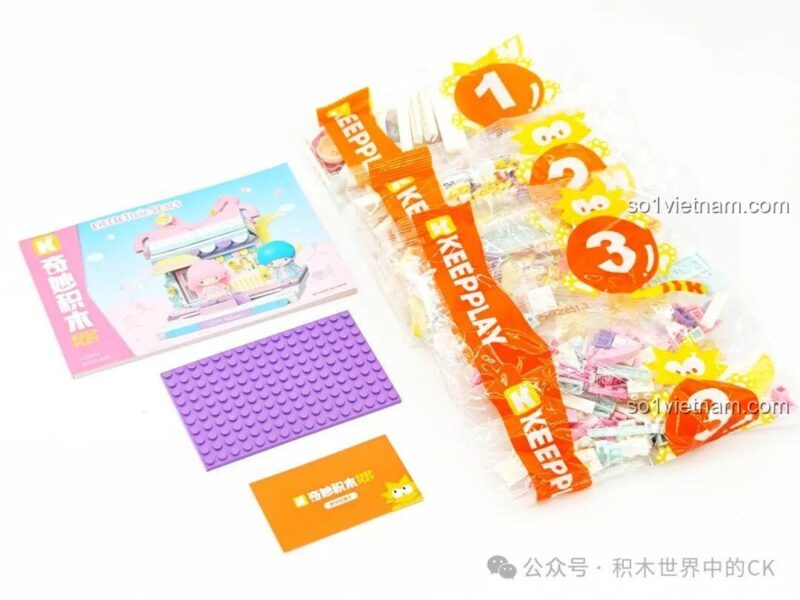 Chi tiết Bộ Lắp Ghép Little Twin Stars - Ngôi Nhà Quà Tặng Keeppley K20851