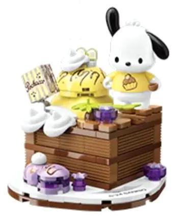 Keeppley K20864 Sanrio Food Series Pompompurin Chocolate Cake Mô hình bánh kem ngọt ngào cho bé gái 6 tuổi