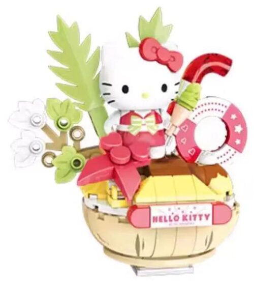 Bộ lắp ghép Hello Kitty Keeppley K20871, mô hình Hello Kitty Bát Pudding Dừa, đồ chơi lắp ghép cho con gái 12 tuổi, giá tốt