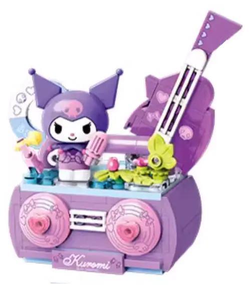 Bộ lắp ghép Kuromi Đài Radio Cổ Điển Keeppley K20874, đồ chơi lắp ghép Kuromi Sanrio cho con gái 12 tuổi, giá tốt.