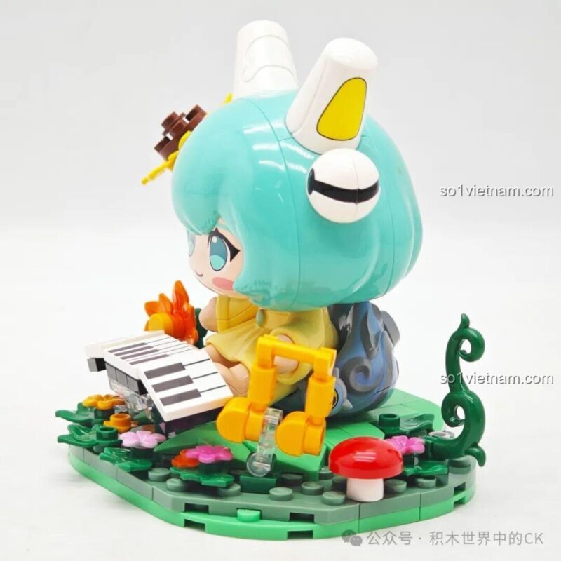 bộ lắp ghép Keeppley K21108 Thái Văn Cơ Vương Giả Vinh Diệu, đồ chơi mô hình Thái Văn Cơ Thiên Lại Huyền Âm, chi tiết nhạc cụ