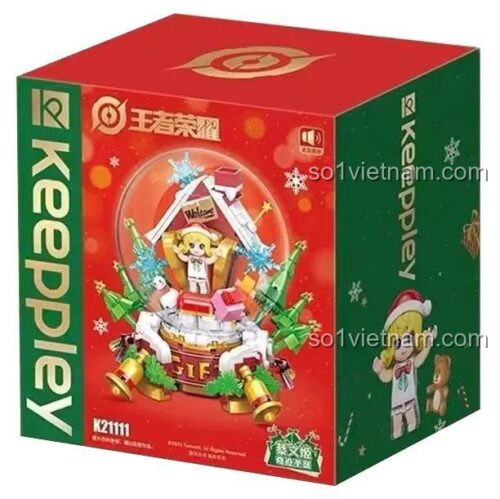 Hộp sản phẩm Keeppley K21111 chủ đề Giáng Sinh Vương Giả Vinh Diệu