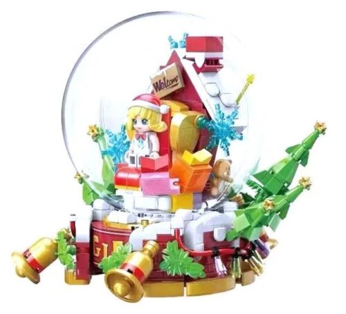 Mô hình quả cầu tuyết Giáng Sinh Keeppley K21111 với nhân vật Thái Văn Cơ