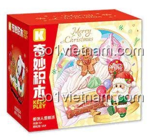 Bộ đồ chơi Bánh Kem Người Bánh Gừng Keeppley K29804, mô hình bánh kem Giáng Sinh cho bé 6 tuổi, giá tốt