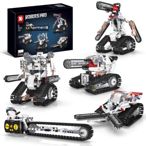 Bộ lắp ghép Robot Cưa Máy Biến Hình KeeYee World K96169 5 trong 1, đồ chơi lắp ráp cho bé trai 6 tuổi, giá tốt.