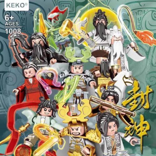 KEKO 1008 Phong Thần Nhân Vật Bộ đồ chơi Thế Giới Thần Thoại 9 Nhân vật Độc Đáo
