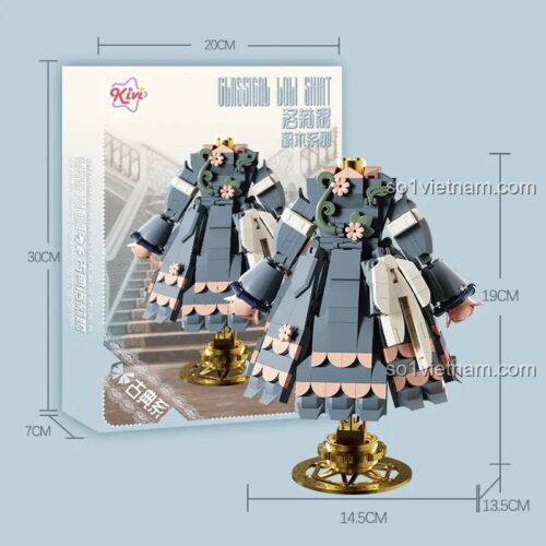 Kivi 288071 Hộp sản phẩm Váy Loli Cổ điển - Vẻ đẹp Loli, Kích thước hộp 20x30x7cm, Đồ chơi lắp ghép cho bé gái