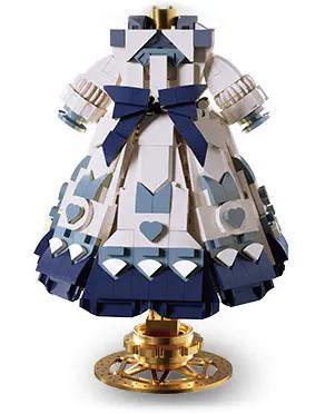 Mô hình Váy Gothic Lolita Lắp Ghép Kivi 288072, Váy Lolita Lắp Ghép, Trang phục Lolita, đồ chơi trang trí cho bé gái 6 tuổi, Vẻ đẹp Gothic Lolita, Thiết kế tinh xảo, chân đế độc đáo