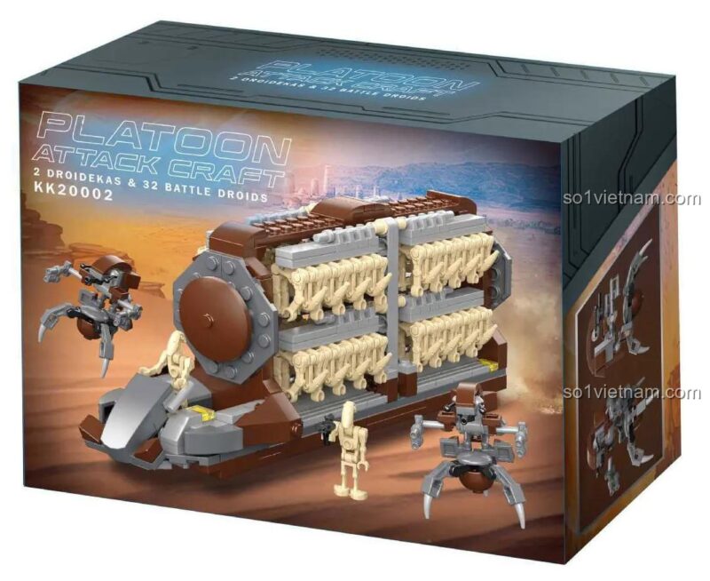 Hộp đồ chơi mô hình Tàu chiến Star Wars KK 20002, món quà tuyệt vời cho fan Star Wars, chất lượng cao.