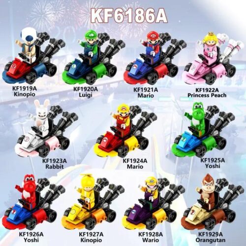 Bộ lắp ghép Xe Kart Mario của Kinopio giá tốt cho bé trai 6 tuổi, đồ chơi lắp ráp Xe đua Mario Kart Kinopio chất lượng cao.