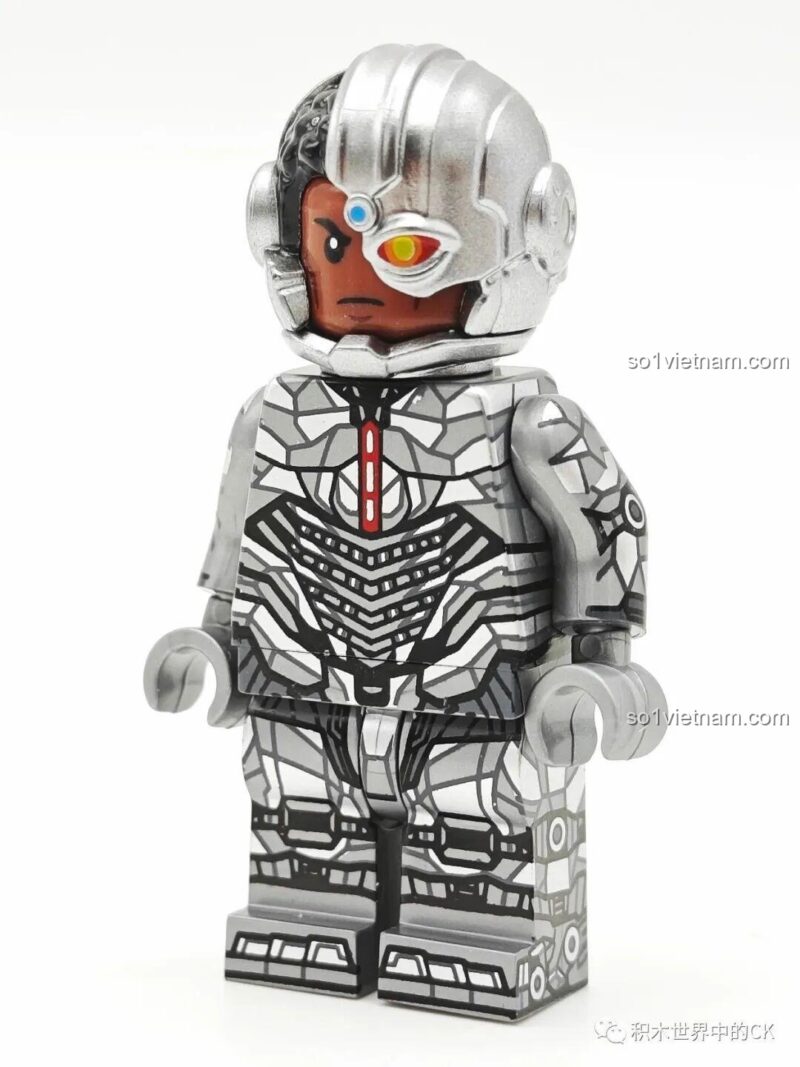 Bộ 8 Minifigure Siêu Anh Hùng KORUIT Cyborg, Nhân vật DC bộ lắp ghép cho bé trai 6 tuổi