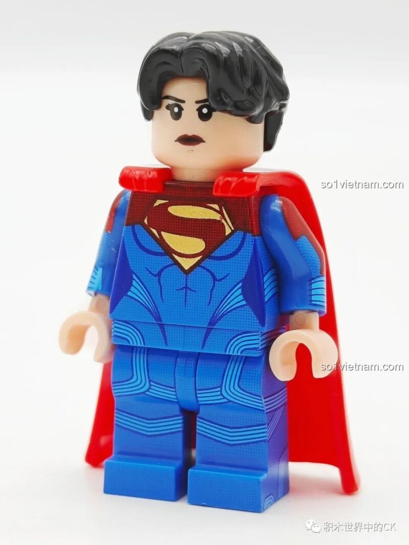 đồ chơi mô hình Minifigure DC Supergirl tóc đen, KORUIT 1071 cho bé gái 6 tuổi