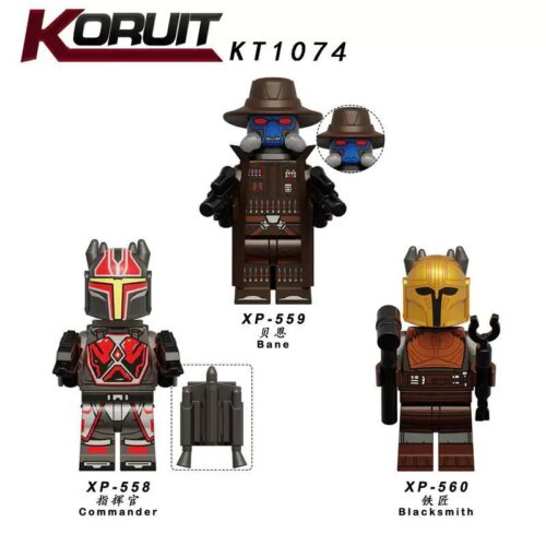 Bộ đồ chơi Minifigure Mandalorian KORUIT KT1074 Bộ 3 Minifigure Mandalorian chất lượng cao cho bé trai 6 tuổi giá tốt