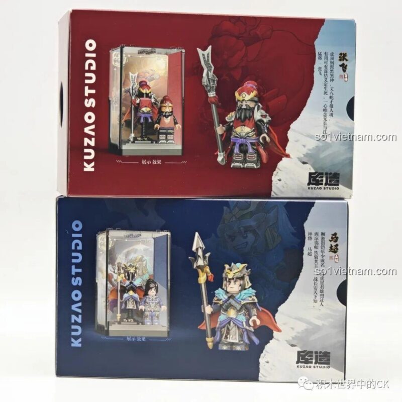 Hình ảnh hộp đựng của minifigure Trương Phi 11723, thiết kế đẹp mắt, phù hợp làm quà tặng cho bé trai.