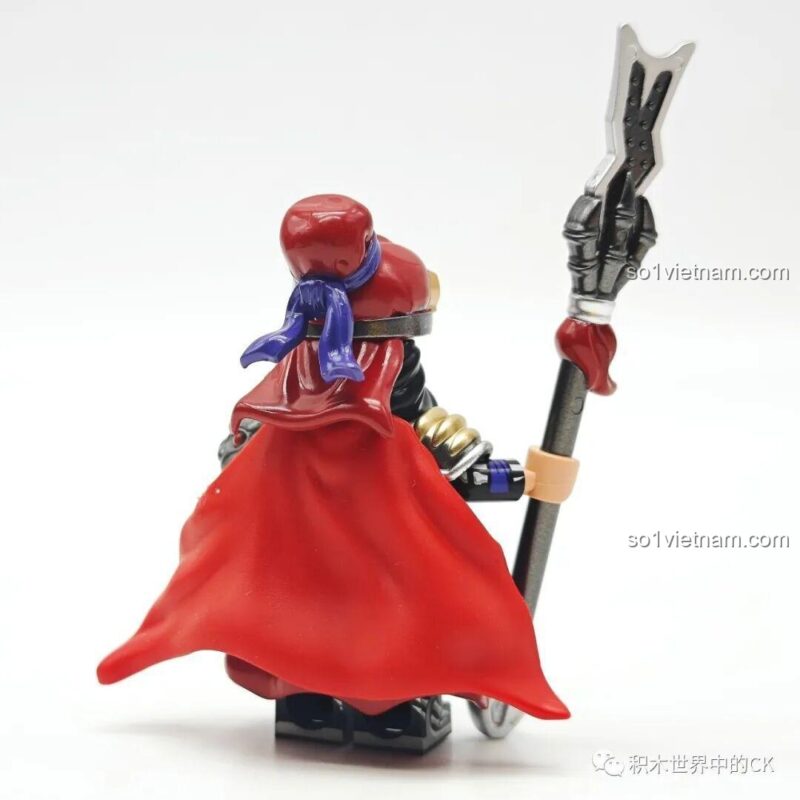 Mặt sau hộp sản phẩm bộ đồ chơi Kuzao Studio 11723, có hình ảnh minifigure trong hộp trưng bày.