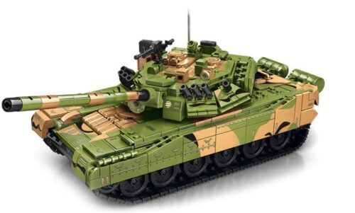Mô hình xe tăng T-80U Defence For Peace màu xanh lá và nâu, 1356 mảnh ghép, đồ chơi xây dựng cho bé trai 6 tuổi, tương thích LEGO®, giá tốt