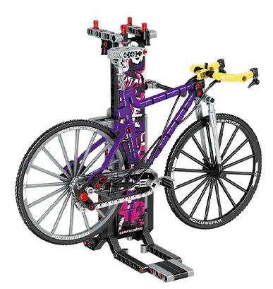 Bộ lắp ráp Xe Đạp Đua S-WORKS McLaren LEIBAO 8167, mô hình xe đạp đua Technic màu tím vàng, có giá đỡ trưng bày, phù hợp bé trai 6 tuổi, giá tốt.